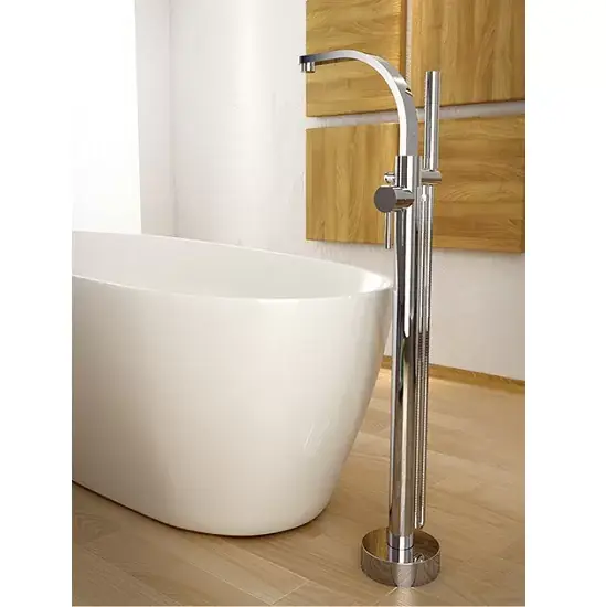 Plată securizată Baterie cada dus freestanding, crom, Besco Decco I BW-DI-CH