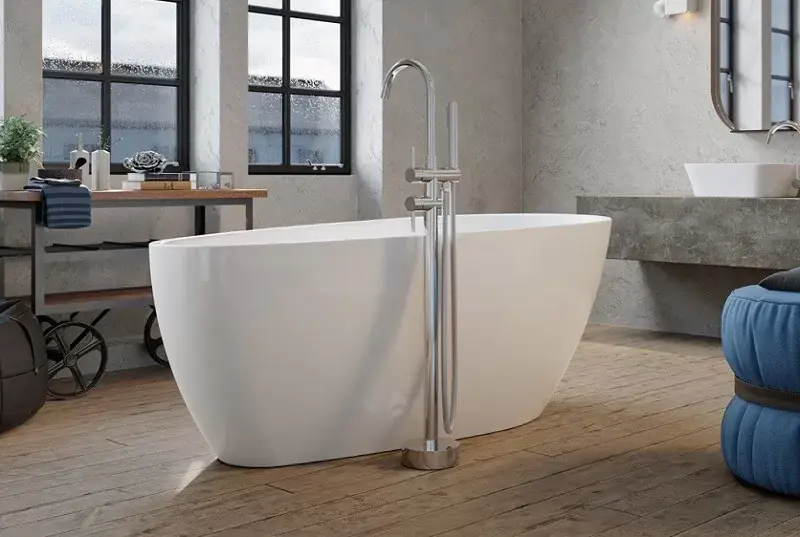 Cada de baie freestanding ovala 170, alba, Besco Goya A-Line Popular