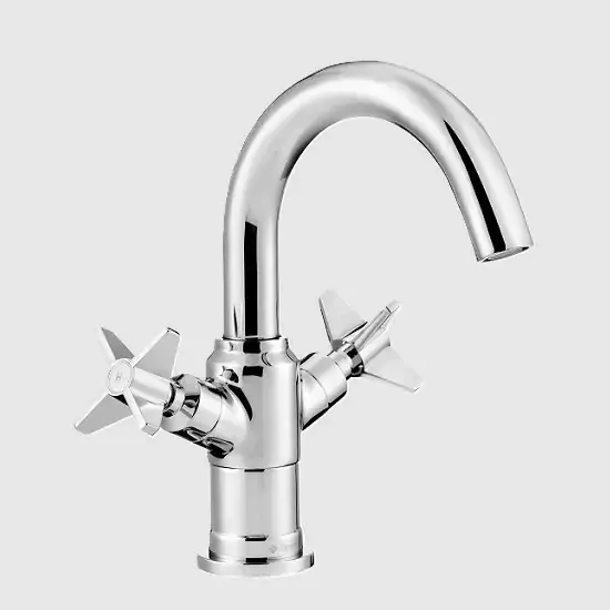Baterie lavoar retro cu doua manere, crom, Deante Temisto BQT_020D Livrare rapidă