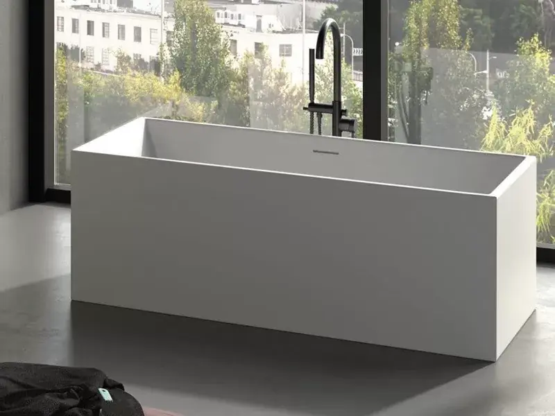 Cada de baie freestanding, dreptunghiulara, Hatria Roma 00Y7AZ01 Ultima șansă