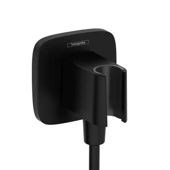 Reducere extra FixFit Q conector pentru furtun de dus, cu suport de dus, negru mat (matt black), Hansgrohe 26887670