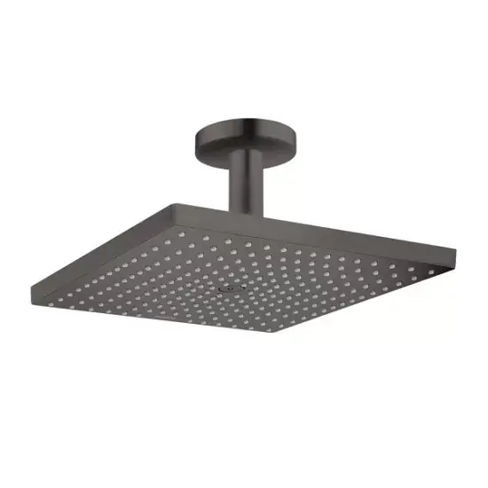 Set para de dus fixa cu brat, antracit satinat (brushed black chrome), Hansgrohe Raindance E 300 1 jet 26250340 Ofertă exclusivă