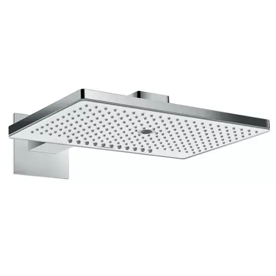 Cumpără online Para de dus fixa cu brat orizontal 46 cm, alb/crom, Hansgrohe Rainmaker Select 460 3jet 24007400
