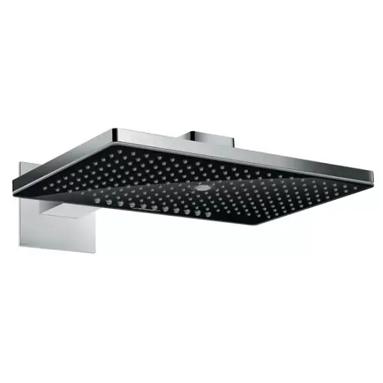 Para de dus fixa cu brat orizontal 46 cm, negru-crom, Hansgrohe Rainmaker Select 460 3jet 24007600 Noutate