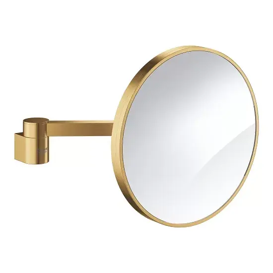 Reduceri Oglinda cosmetica rotunda 20 cm , auriu mat (brushed cool sunrise), Grohe Selection 41077GN0