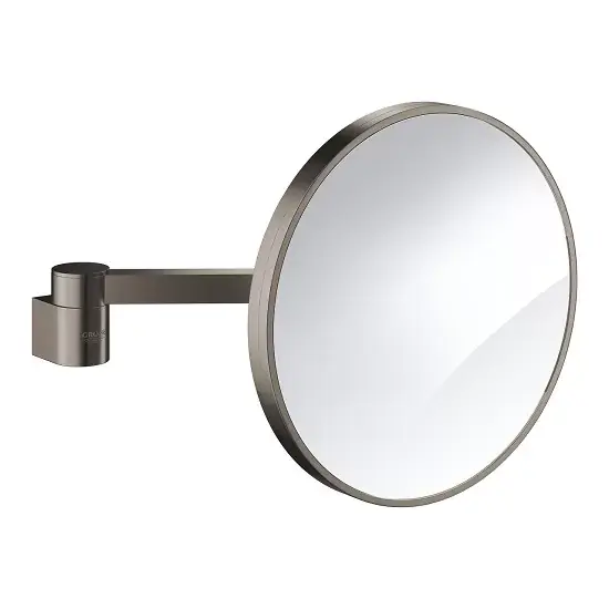 Reducere Oglinda cosmetica rotunda 20 cm , antracit mat (brushed hard graphite), Grohe Selection 41077AL0