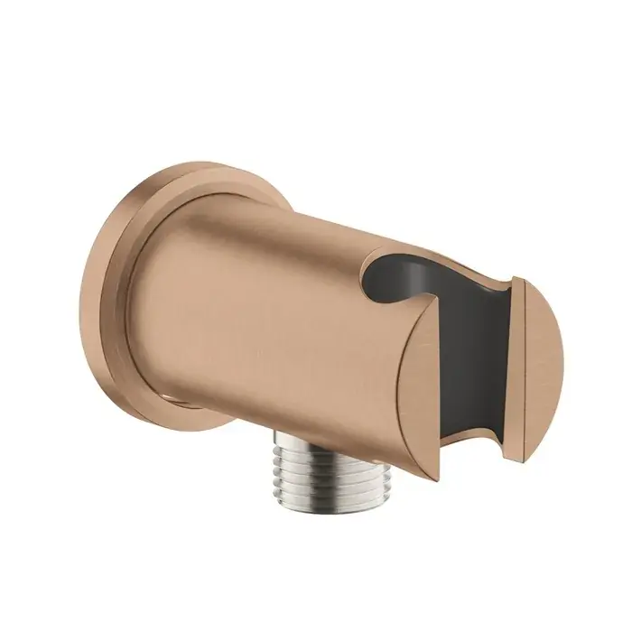 Vezi acum Fixfit cot de iesire, cu suport dus, cupru mat (brushed warm sunset), Grohe Rainshower 26658DL0