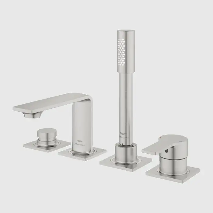 Baterie cada dus monocomanda, montaj pe cada, 4 orificii, crom mat (supersteel), Grohe Allure 19316DC1 Ieftin