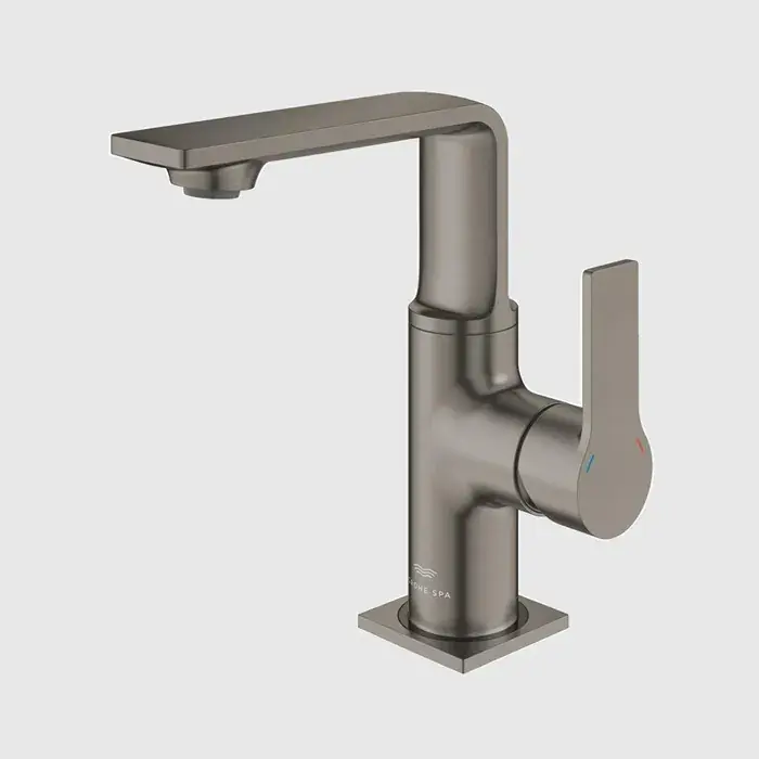 Reduceri Baterie lavoar monocomanda, marimea M, cu ventil pop-up, antracit mat (brushed hard graphite), Grohe Allure 32757AL1