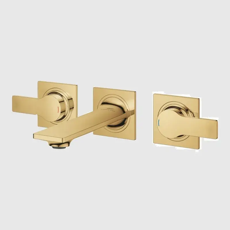 Reduceri Baterie lavoar dubla comanda, marimea S, cu 3 orificii, auriu lucios (cool sunrise) Grohe Allure 20189GL2