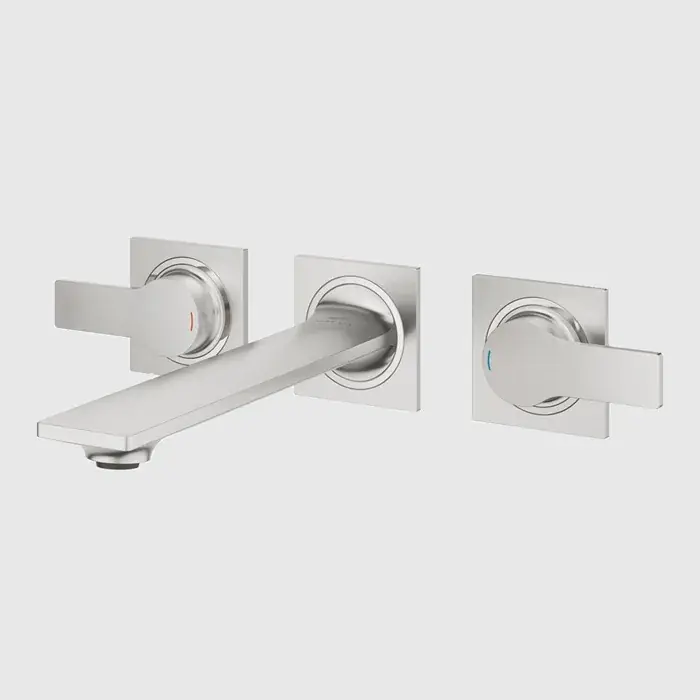 Baterie lavoar dubla comanda, marimea M, cu 3 orificii, crom mat (supersteel), Grohe Allure 20193DC2 Livrare expres