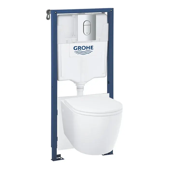 Set Rapid 5 in 1 Vas wc cu capac soft close, clapeta Arena Cosmopolitan Grohe Bau Ceramic 103849SH00 Ofertă exclusivă