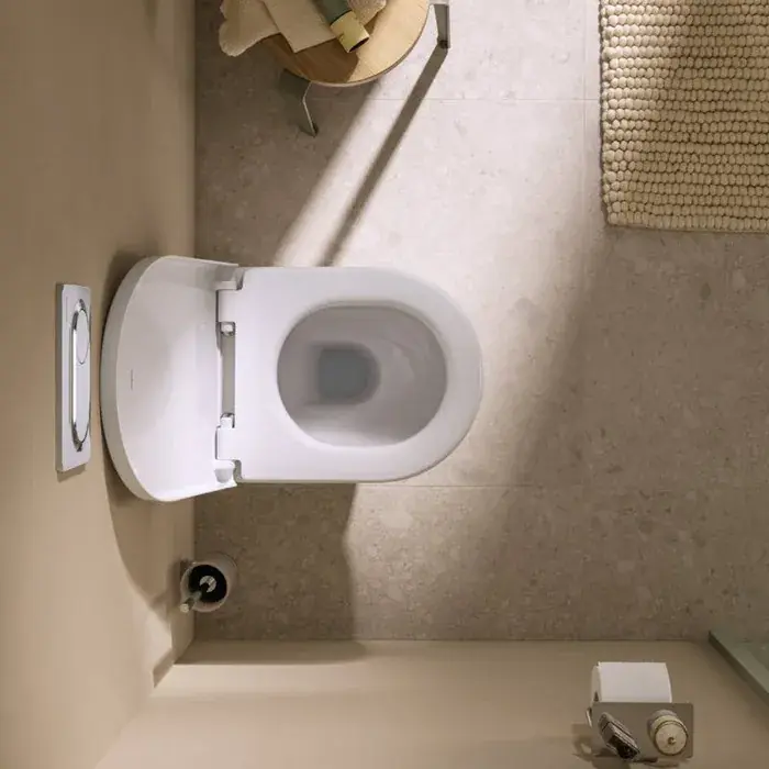 Set vas wc suspendat, AquaChannel Flush, cu capac soft close, alb, Hansgrohe GladeLake S 60309450 Plată securizată