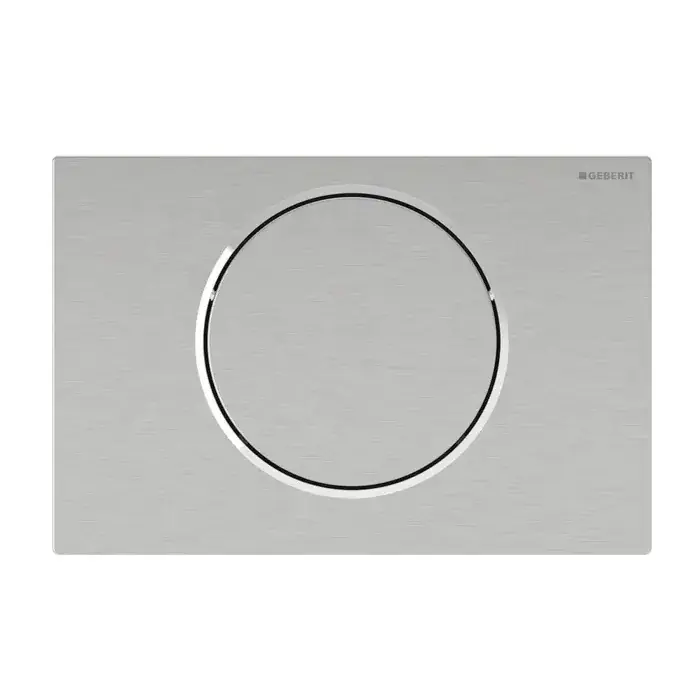 Sistem electronic de comanda a spalarii pentru vas wc, alimentare electrica de la retea, pentru rezervor incastrat Sigma 12 cm, cu clapeta de actionare Sigma10, rotunda, pentru bara de sustinere rabatabila, comandă manuala, Geberit Sigma10 Disponibil imediat
