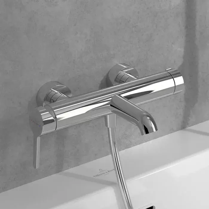 Baterie cada dus monocomanda, fara set de dus, crom lucios, Villeroy & Boch Skyla TVS11600300061 Retur ușor