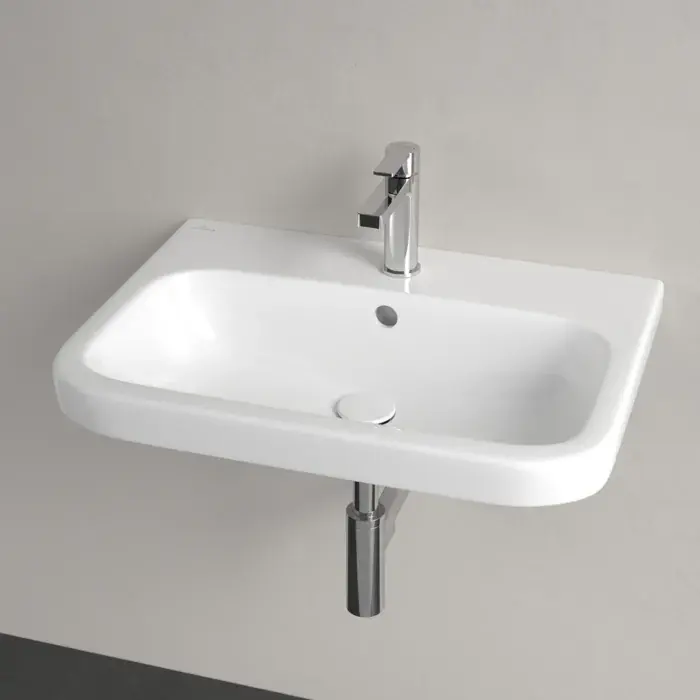 Discount Lavoar suspendat, CeramicPlus, dreptunghiular, 60 cm, alb lucios, Villeroy & Boch Arhitectura 418860R1