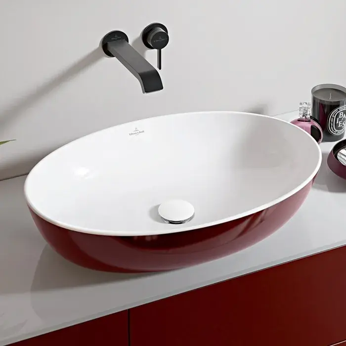 Lavoar pe blat, oval, 61 cm, Bordeux, Villeroy & Boch Artis 419861BCS9 Preț promoțional