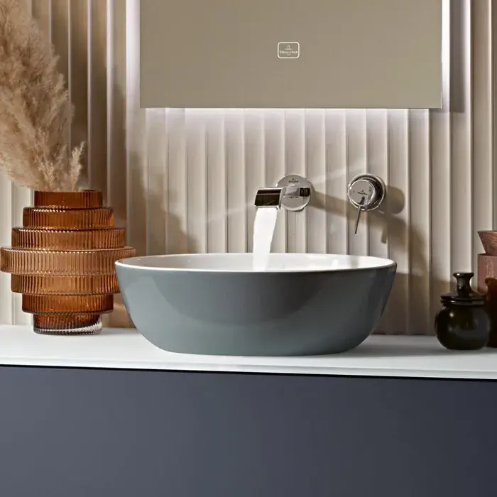 Lavoar pe blat, rotund, 43 cm, French Linen, Villeroy & Boch Artis 417943BCT7 Preț promoțional