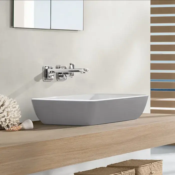 Lavoar pe blat, dreptunghiular, 58 cm, French Linen, Villeroy & Boch Artis 417258BCT7 Promoție