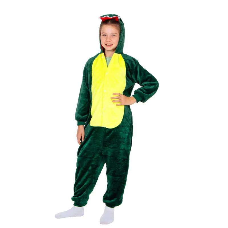 Cumpărături sigure Pijama tip salopeta pentru copii, model Dragon, marime 130-140cm