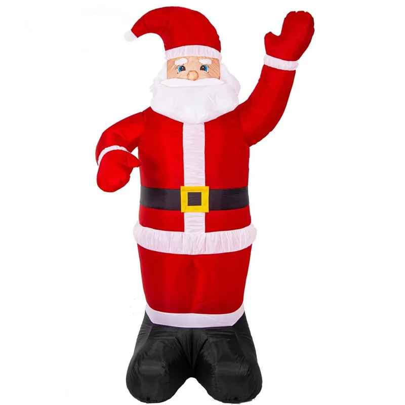 Retur ușor Figurina Mos Craciun, gonflabila, cu iluminare LED, umflare automata, 240cm