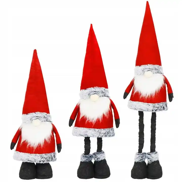 Figurina Craciun, Spiridus, picioare telescopice, inaltime extensibila 67-95cm Reducere