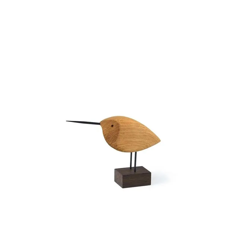 Beak Bird Awake Snipe Figurină din lemn, stejar - Warm Nordic Promoție