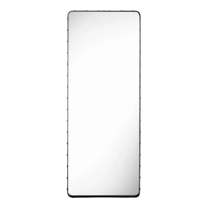 Adnet Oglindă Rectangular 70X180 Black Leather - GUBI Livrare rapidă