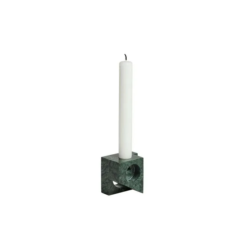 Promoție Jeu de dés 2 Suport pentru Lumânări Green Marble - Woud