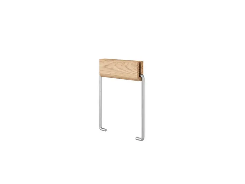 Toilet Roll Holder Oak/Steel - Moebe Premium