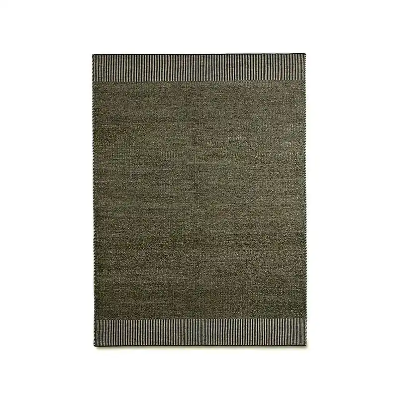 Covor Rombo, verde mușchi, 90 cm x 140 cm, lână - Woud Ofertă