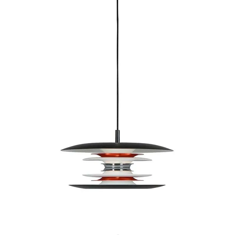Diablo Lustră Pendul Ø300 Matt Black/Glossy Red - Belid Livrare expres