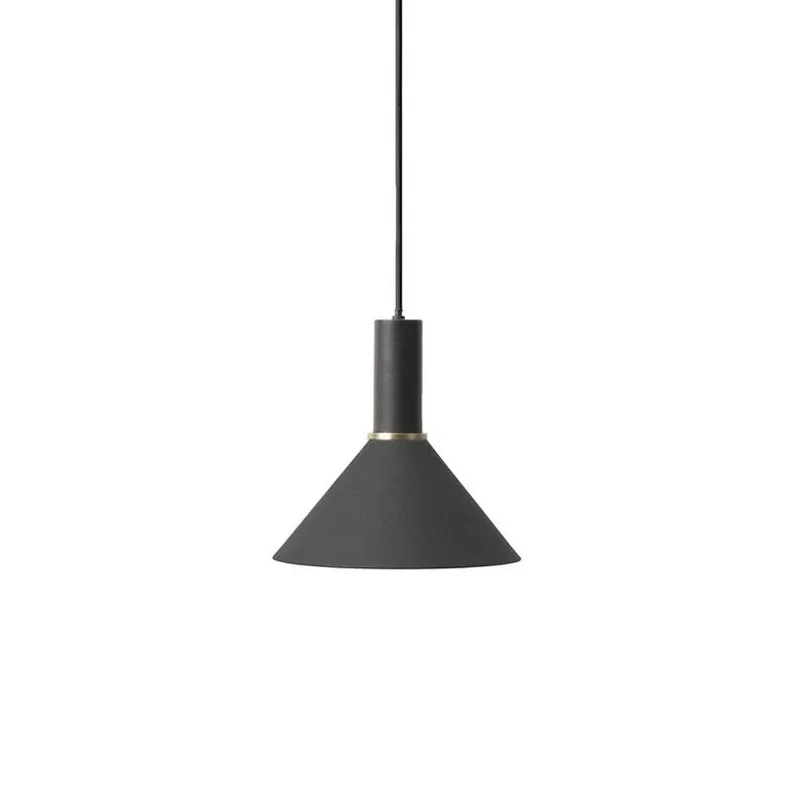 Collect Lustră Pendul Cone Low Black - Ferm Living Retur ușor