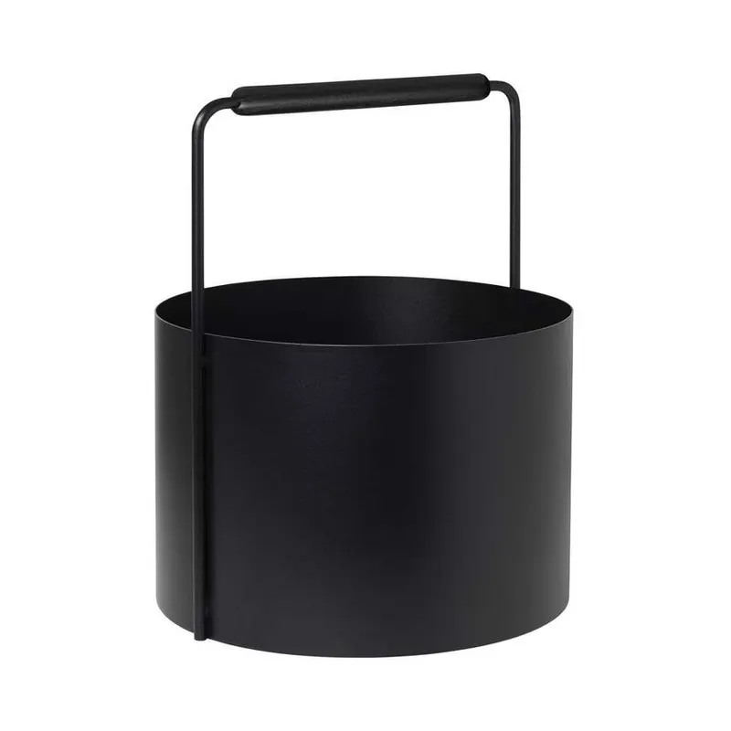 Ashi Coș Pentru Lemne de Foc M Black - Blomus Ofertă exclusivă