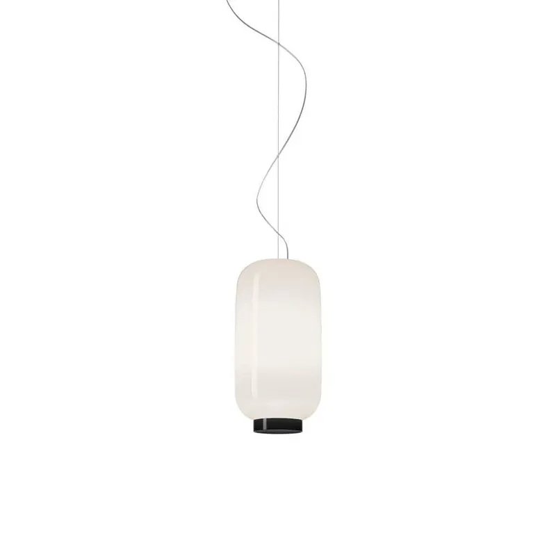 Lampa suspendată Chouchin 2 Reverse LED, alb/negru - Foscarini Reducere specială