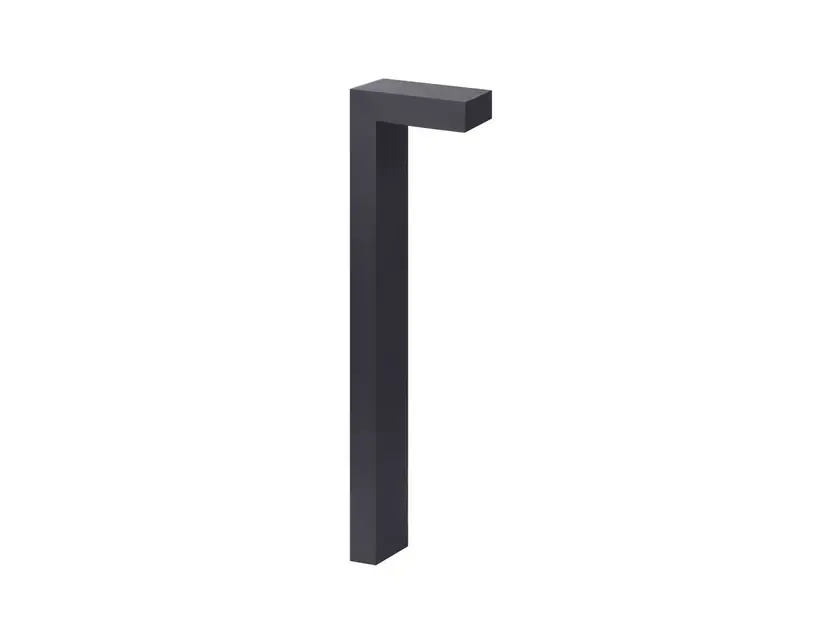 Lampă LED stâlpișor Asker, 85 cm, grafit, suport pentru pardoseală din beton - Livrare expres