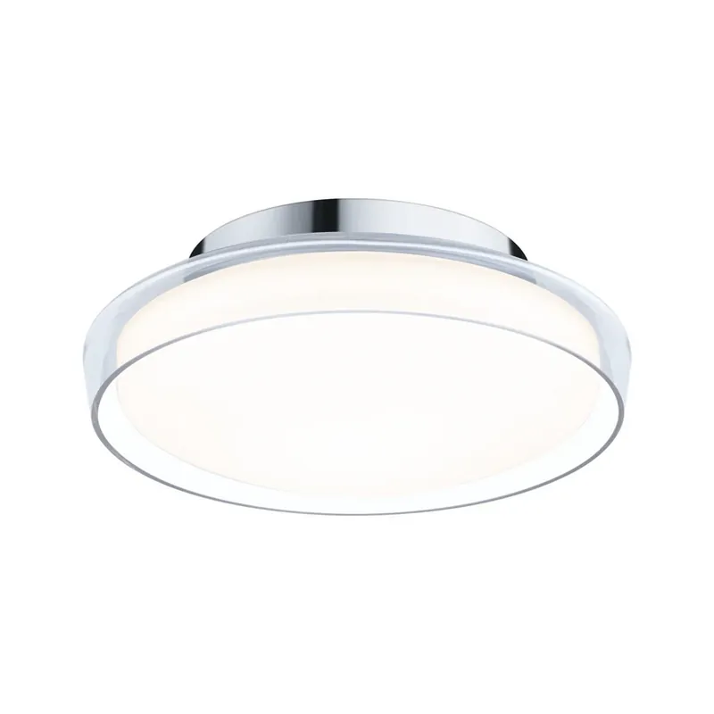 Plafonieră LED Luena, IP44, crom, Ø 25 cm - Paulmann Preț promoțional