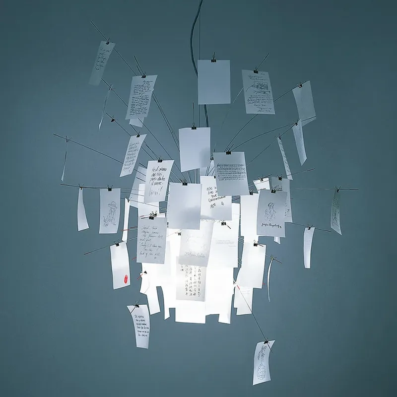 Calitate înaltă Lampă suspendată Zettel‘z 6, Ø 80 cm - Ingo Maurer