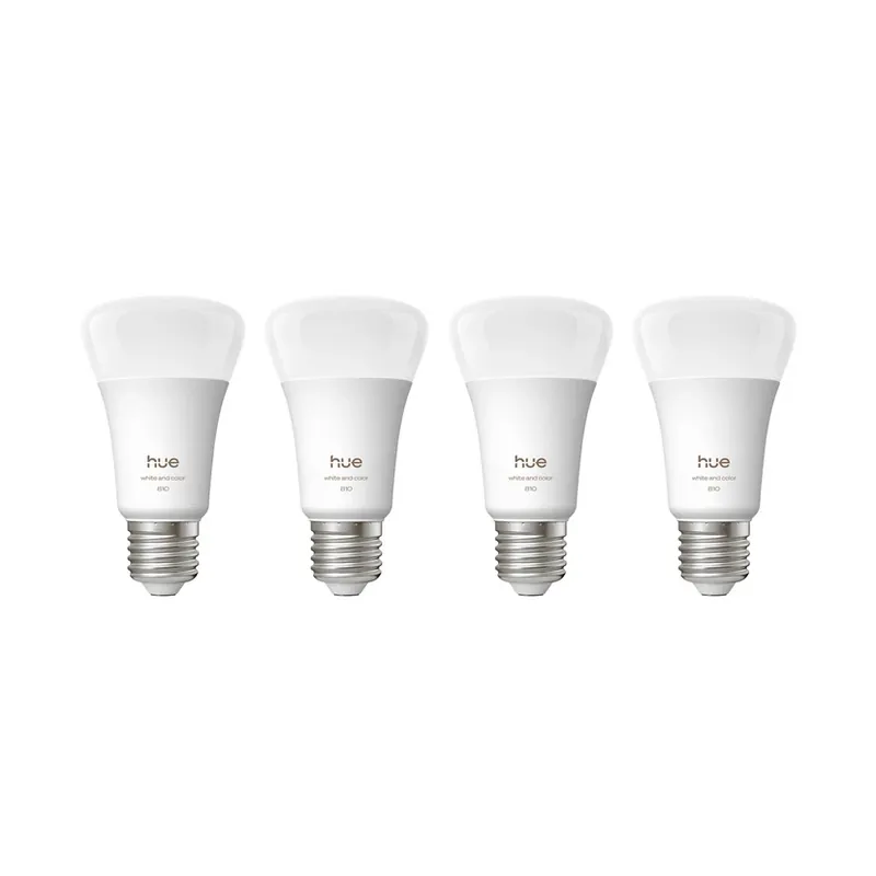 WACA Smart E27 LED 6 W, 810 lm CCT RGB Set de 4 bucăți - Philips Hue Livrare rapidă