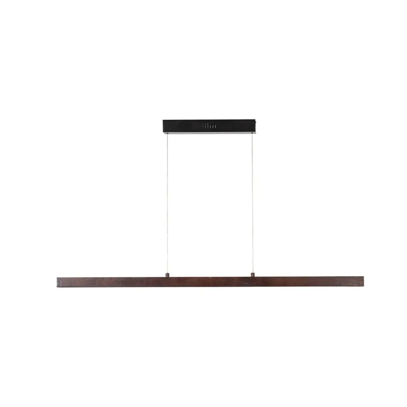 Retur ușor Lampă suspendată LED Nihalo, nuc, 122 cm, CCT - Lucande