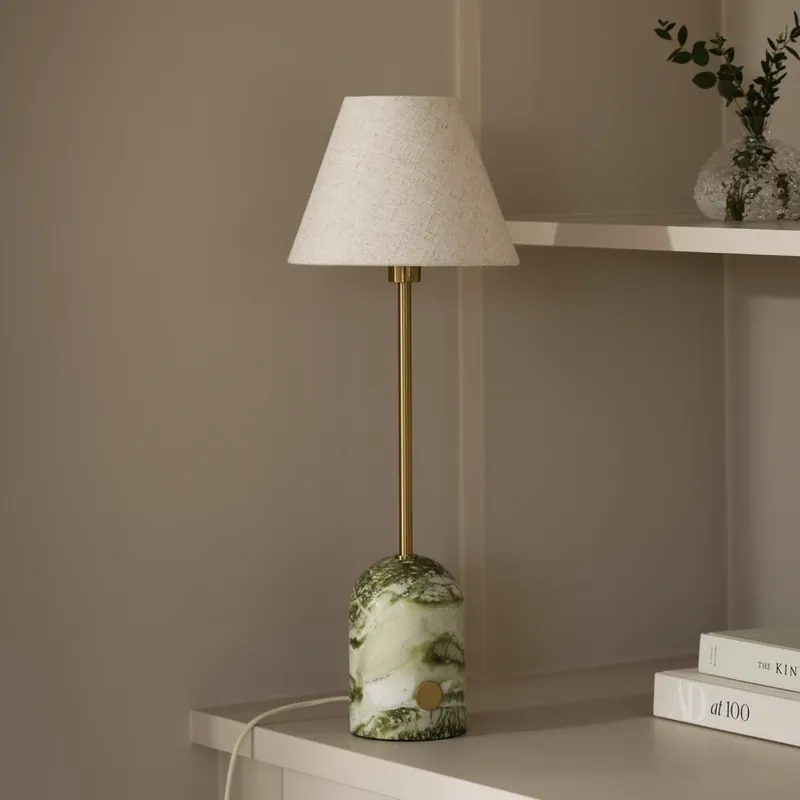 Ofertă exclusivă Gino 20 Lampă de masă verde marmură 56 cm - Globen Lighting