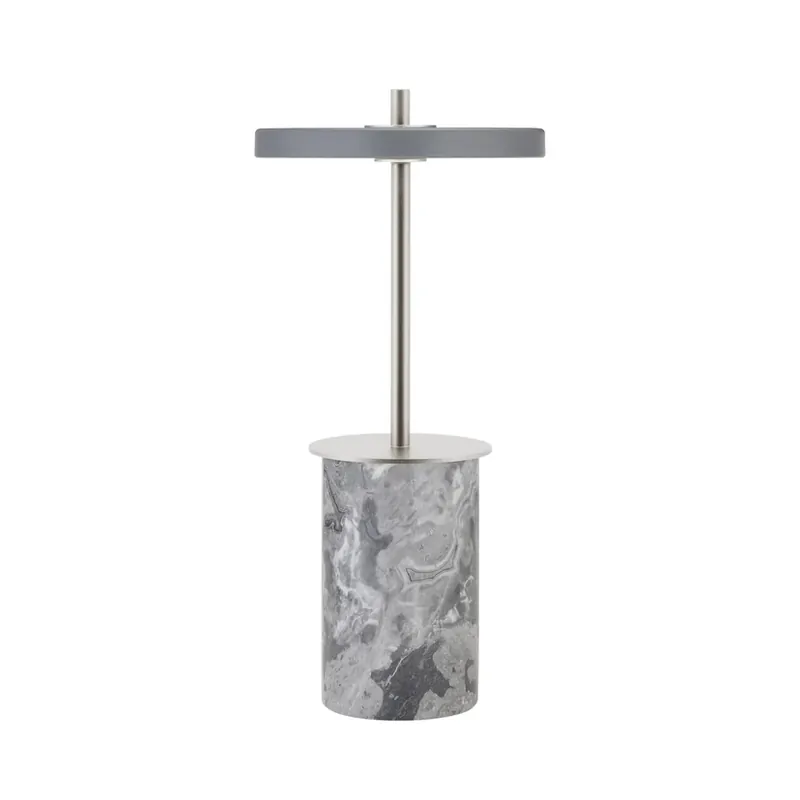 Cumpărături sigure Lampa cu baterie Asteria MOVE MINI gri marmură/oțel IP44 - UMAGE