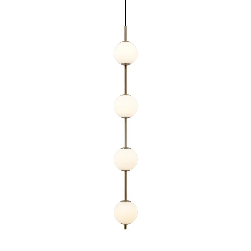 Chilipir Lampa suspendată LED Audrey, culoare alamă, 4 becuri Ø 12 cm - UMAGE