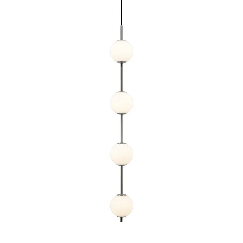 Premium Lampa suspendată LED Audrey, culoare oțel, 4 becuri, Ø 12 cm - UMAGE