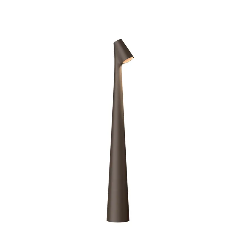 Africa Portable, maro închis, înălțime 40 cm, LED, baterie reîncărcabilă - Vibia Reducere de preț