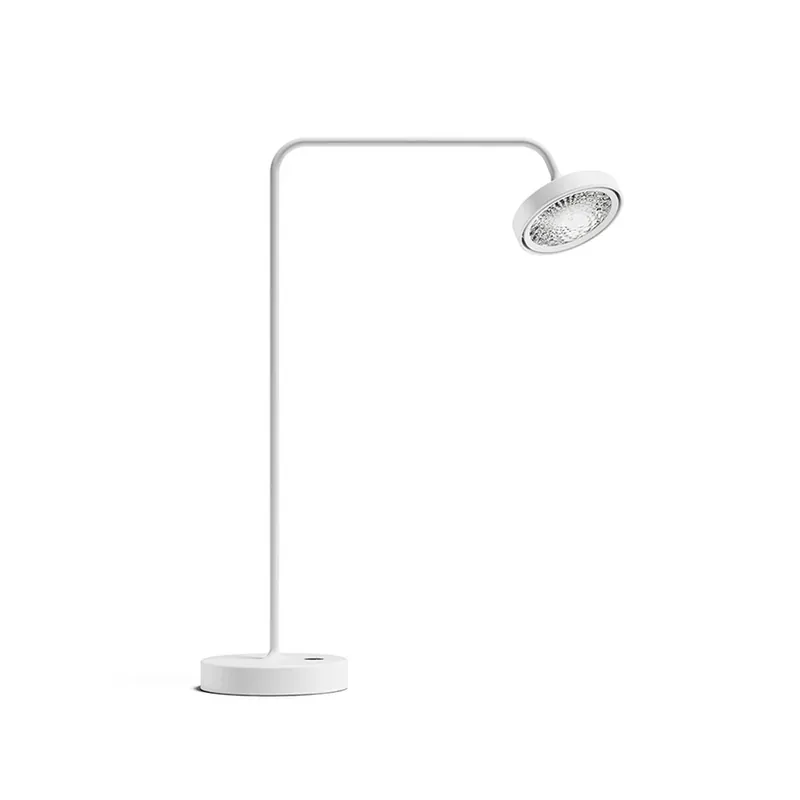 Lampa de birou cu LED Nivo, albă, înălțime 49 cm, unghi de iluminare 50°, Ultima șansă