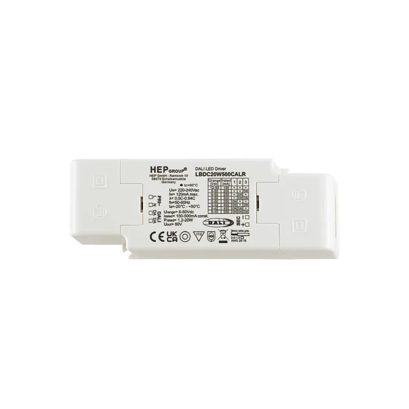 Cumpără acum Driver LED Nivo DALI, 20 W, curent continuu 150-500 mA, 6-50 VCC - Sigor