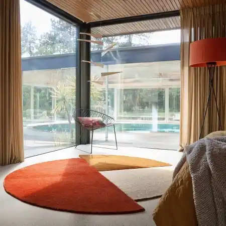 Covor rotund Mia Segment Caramiziu 200x200 cm, Flair Rugs Ofertă de sezon