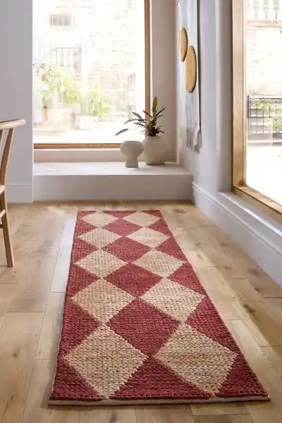Traversa Effie Diamond Jute Teracota 80x230 cm, Flair Rugs Comandă acum