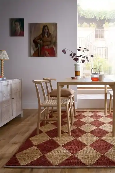 Bestseller Covor Effie Diamond Jute Teracota 120x170 cm, Flair Rugs